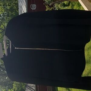 NWT black zip up crop jacket